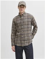 Regular Fit Pure Cotton Check Shirt