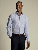 Non Iron Regular Fit Striped Pure Cotton Shirt