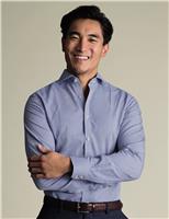 Slim Fit Non Iron Pure Cotton Gingham Shirt