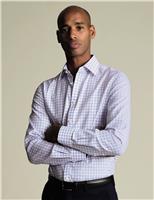 Regular Fit Pure Cotton Check Twill Shirt