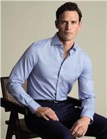 Non Iron Pure Cotton Twill Check Shirt