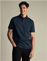 Charles Tyrwhitt Cotton Rich Pique Polo Shirt Dark Green