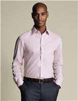 Non Iron Slim Fit Pure Cotton Check Oxford Shirt