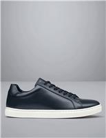 Leather Lace Up Trainers