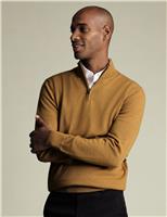 Pure Wool Half Zip Jumper
