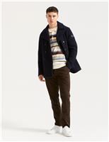 Wool Blend Peacoat