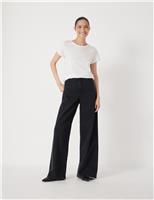 Mid Rise Wide Leg Jeans