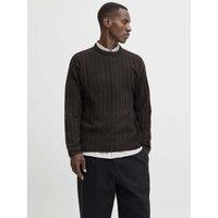 JACK & JONES Ribbed Jumper Brown