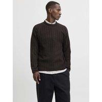 JACK & JONES Ribbed Jumper Brown