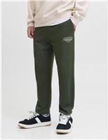 Regular Fit Cotton Blend Joggers