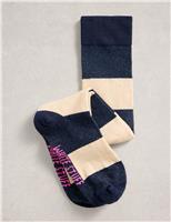 Cotton Rich Striped Knee High Socks