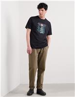 Pure Cotton Boat Print T-Shirt