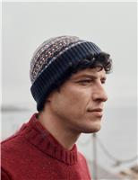 Wool Rich Fair Isle Beanie Hat