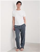 Pure Cotton Striped Pyjama Bottoms