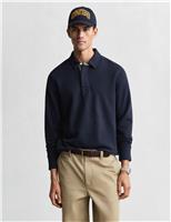 GANT Pure Cotton Jersey Polo Shirt Navy