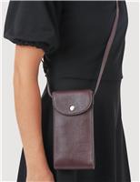 Jones Bootmaker Leather Cross Body Bag Black