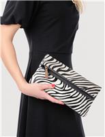 Leather Animal Print Grab Bag