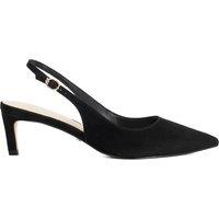 Dune London Wide Fit Slip On Kitten Heel Slingback Shoes Black