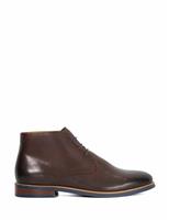 Leather Contrast Sole Chukka Boots