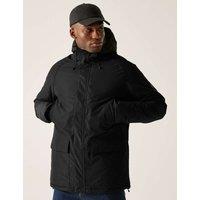 Regatta Savon Waterproof Hooded Padded Parka Jacket Black