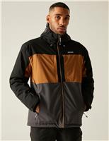 Regatta Maland Waterproof Padded Hooded Jacket Blue Mix