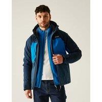Regatta Maland Waterproof Padded Hooded Jacket Blue Mix