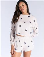 Velour Heart Pyjama Set