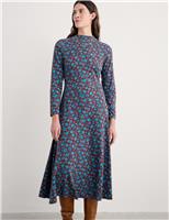 Cotton Rich Floral Midi Skater Dress