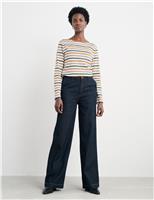 Pure Cotton Striped Top