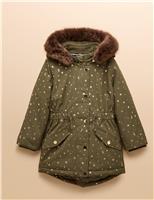 Showerproof Cosmic Hooded Parka Coat (3-10 Yrs)