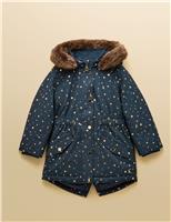 Showerproof Cosmic Hooded Parka Coat (3-10 Yrs)