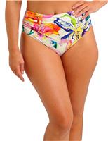 Iguazu Falls Floral High Waisted Bikini Bottoms