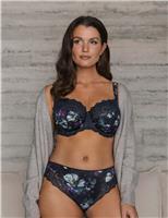 Lucia Floral Wired Side Support Bra D-J