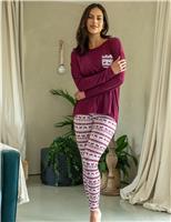 Christmas Soft Touch Jersey Legging Pyjama Set