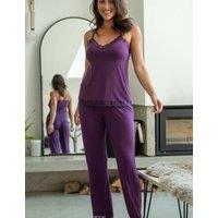 Pour Moi Sofa Loves Lace Pyjama Bottoms Purple