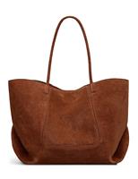 The Compton Suede Zip Detail Shoulder Bag