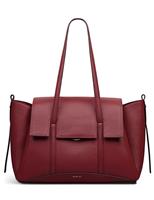 Leather Chancery Flapover Shoulder Bag