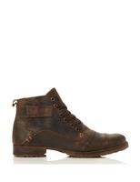 Leather Seam Detail Casual Boots