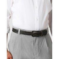 Jones Bootmaker Braided Leather Belt Black