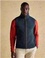 Joules Fleece Funnel Neck Gilet Navy