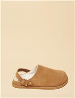 Suede Mule Slippers