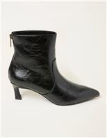 Patent Kitten Heel Ankle Boots