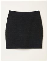 Textured Mini Pencil Skirt