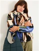 Raya Fleece Printed Half Zip Sweatshirt