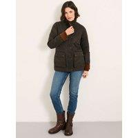 FatFace Cotton Rich Funnel Neck Utility Jacket Brown