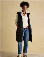 Padded Hooded Longline Gilet