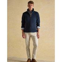 Joules Fleece Funnel Neck Half Zip Sweatshirt Navy