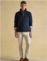 Fleece Funnel Neck Half Zip Sweatshirt