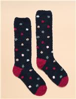 Striped Penguin Fluffy Socks