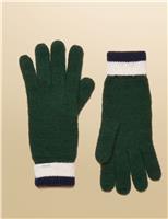 Knitted Striped Gloves